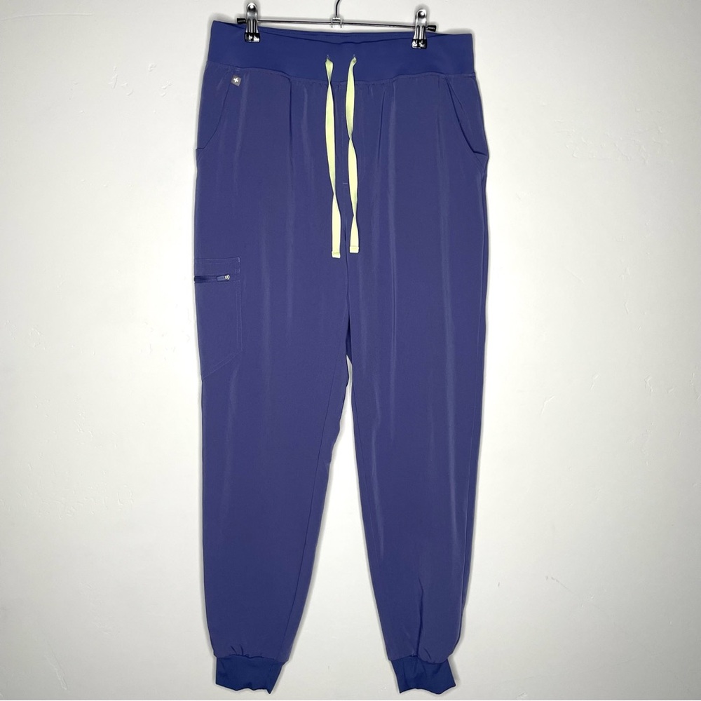 FIGS Zamora High Waisted Jogger Scrub Pants‎ Limited Edition Purple Large Tall
